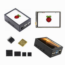 New 3.5 inch TFT LCD Display Touch Screen + ABS Case + Heat sink For Raspberry Pi 4B 3B+ 3B 2024 - buy cheap