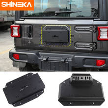 SHINEKA Exterior Accessories For Jeep Wrangler JL Car Tailgate Exhaust License Plate Seat For Jeep Wrangler JL 2018 2019 2020 2024 - buy cheap