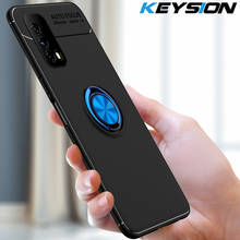 Keysion-capa à prova de choque para vivo iqoo z1x, 5g, z1, u1, silicone macio, suporte com anel magnético, capa traseira para vivo, y70s, y51 s 2024 - compre barato