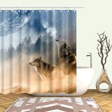 Animals Fish Wolf Flamingo Owl Cat Elephant Shower Curtains Frabic Waterproof Polyester Bathroom Curtain With Hooks 180x180cm 2024 - buy cheap