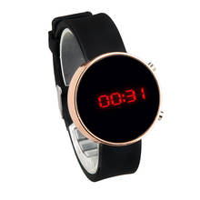 Relógio digital esportivo infantil, relógio de pulso led de silicone para homens e mulheres 2024 - compre barato