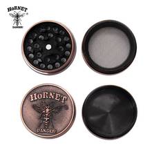 HORNET Metal Engrave Herb Grinder 40MM 4 Pipe Zinc Alloy Mini Tobacco Grinders with Pollen Catcher Pepper Miller Accessories 2024 - buy cheap