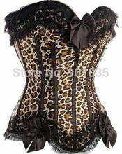 Free shipping CORSET SEXY LEOPARD DESIGN BURLESQUE WITH ZIPPER / LINGERIE / FANCY DRESS (130) 2024 - buy cheap