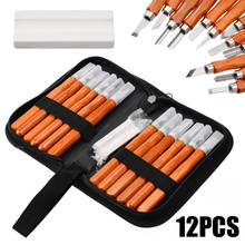 12pcs/set Wood Carving Hand Chisel Set Kit Woodworking Tool Carpenters Woodworking Carving Chisel DIY Hand Tools 2024 - buy cheap