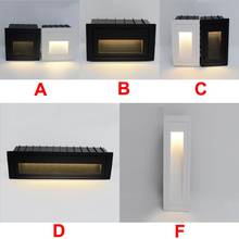 Luz de paso LED para exteriores, lámpara subterránea integrada de pared, impermeable, 85-265V, IP65 2024 - compra barato