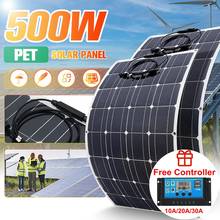 500w 250 18v painel solar acampamento ao ar livre carregador de bateria carro estação de alimentação em casa sistema painel solar kit completo 18v pet placas solares painel solar placa solar energia bateria solar carre 2024 - compre barato