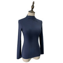 Female T-shirt 2019 New Early Autumn Modal Half-high Collar Bottoming Shirt Long-sleeved Shirt Tight-fitting Wild Women's Shirt 2024 - buy cheap