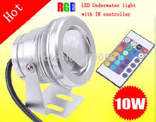 Luz de fonte submersa 16 cores 10w 12v rgb led 1000lm lâmpada de led piscina lago aquário para peixes ip67 à prova d' água