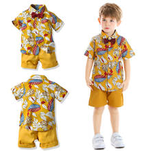 Easter Boys Sets 2021 Summer Toddler Kids Clothes Sport Suit Bow Tie Boys Casual Baby T-shirt+Pants 2Pcs Suits 2 3 4 5 6 Years 2024 - buy cheap