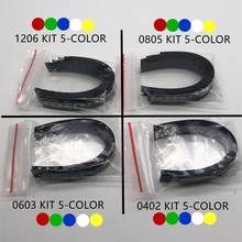 100 шт./лот SMD LED Kit/комплект светодиодов 1206 1210 5050 5730 0805 0603 3528 2835 0402 красный/зеленый/синий/белый/желтый 5 цветов 3V Rohs 2024 - купить недорого