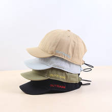 New 2020 Short Brim Baseball Cap Adult Summer Pure Cotton Sun Hats Big Head Men and Women Plus Size Snapback Caps 2024 - buy cheap