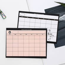 1PC 30 Sheet Creative Simple Weekly Planner Flamingo Book Desktop Schedule Month Plan Tear the Notebook Work Efficiency Summary 2024 - buy cheap
