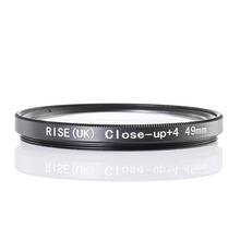 RISE(UK) 49mm Close-Up +4 Macro Lens Filter for Nikon Canon SLR DSLR Camera 2024 - buy cheap