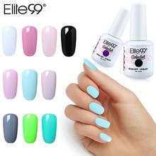 Elite99 8ml UV Gel Nail Polish Soak Off Pure Color UV LED Hybrid Varnish Vernis Semi Permanent Enamel Lacquer Nail Art GelLak 2024 - buy cheap