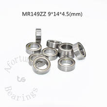 Mr149zz mini rolamento de metal com 10 peças, mr149zz mini ursinho 679zz 4.5/9zz, 9*14*637mm, rolamentos com frete grátis 2024 - compre barato