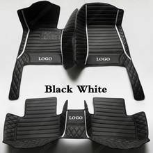 Leather Car Floor Mats for Land Rover Velar Discovery Sport Evoque Defender Freelander 2 3 4 Range Rover Auto Carpet Black White 2024 - buy cheap