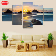 Diamond Painting Natural scenery, sunset beach Rhinestone 5D DIY Diamond Embroidery,Cross Stitch,diamond Mosaic Sale5 PCS 2024 - buy cheap