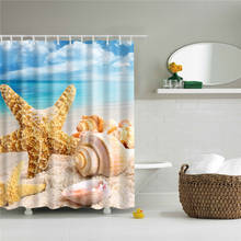 Seascape Beach Shower Curtains Bathroom Shower Curtain 3D Fabric Shower Curtain Waterproof Shower Curtain 2024 - buy cheap