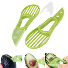 Многофункциональный 3-в-1 ломтерезка для авокадо, слайсер для масла ши, фруктовый резак, сепаратор для целлюлозы, пластиковый нож, кухонные инструменты для овощей 2024 - купить недорого