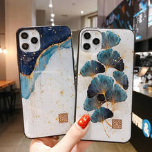 Gold Foil Marble Bling Phone Case For iPhone 13 12 11Pro XS Max XR X TPU Granite Geometry Cover For iPhone 7 8 Plus Glitter Case 2024 - buy cheap