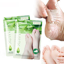 Aloe Exfoliating Foot Mask Peel Foot Spa Pedicure Socks Remove Dead Skin Heels Feet Peeling Mask Whitening Foot Patches 2024 - buy cheap