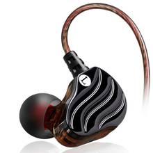 Qkz kd4 fone de ouvido interno com fio, baixo hifi, unidades duplas, para corrida, esportes com microfone 2024 - compre barato