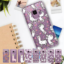 Kawaii милые лама-альпака Животные для samsung Galaxy Note 8, 9, 10, A7 A8 S8 S9 S10 Plus мягкий TPU Crystal тонкий защитный прозрачный чехол 2024 - купить недорого