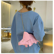 Милые индивидуальность динозавр сумка для женщин 2021 Новая мода женская сумка через плечо с заклепками, роскошный дизайн на молнии, для девочек-подростков сумки через плечо вечерние 2024 - купить недорого