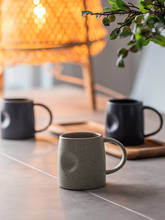 Caneca de café de cerâmica fosca e porcelana, capacidade 400ml, estilo europeu, fosco, café da manhã leite chá, copos criativos 2024 - compre barato