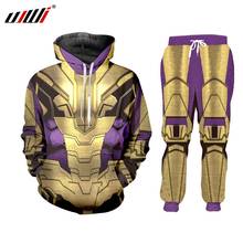 UJWI Men Tracksuit 2-piece set  3D Print Cavalieri Unisex Hoodie Streetwear Cosplay Casual Pants Sudadera Hombre Sportswear 2024 - buy cheap