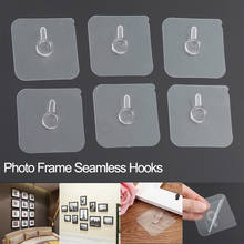 10Pcs Seamless Strong Self Adhesive Hook Holder Wall Hanger Hanging Kits Photo Frame Painting Picture Poster Clock Hook 2024 - buy cheap