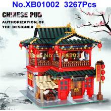 Xb01002 3267 Uds Moc calle creativa ver hermoso chino taberna Chinatown 10 juguete de bloques de construcción 2024 - compra barato