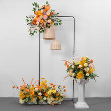 Centro de mesa de bolas de flores artificiales, camino de boda, fila de flores, arco de boda, fiesta, ventana, tienda, plantas de exhibición, 45/90CM 2024 - compra barato