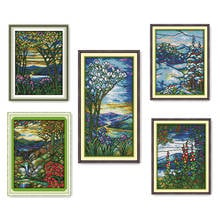 Everlasting Love Scenery (1) Chinese Cross Stitch Kits Ecological Cotton Stamped 11 14CT  DIY Gift New Year Decorations For Home 2024 - buy cheap