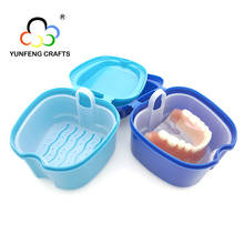 Denture Bath Box Organizer False Teeth Storage Box With Hanging Net Container Cleaning Teeth Cases Artificial Tooth Boxes Hot 2024 - buy cheap