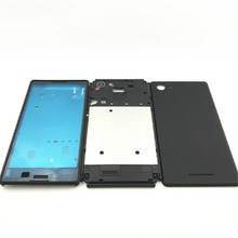 Carcasa completa para Sony Xperia E3 D2203 D2206 D2202, cubierta de batería, carcasa de puerta trasera + Marco de Chasis medio LCD 2024 - compra barato