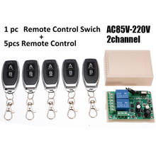 DC 12V 2CH 433MHZ RF Relay Wireless Smart Remote Control Switch Transmitter Receiver for Garage Door Window Control Switcher