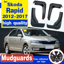 Car Front Rear Mudguards For 2012-2017 2015 Skoda Rapid Mudflaps Accessories Splash Guard Car-styling Fenders 1Set Mud Flaps 2024 - buy cheap