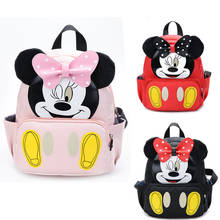 Baby Backpack Cute Plush School Bag for Girls Mickey Minnie Bags Cartoon Children Cute Kindergarten Travel Portable Bag 2-7 Year 2024 - buy cheap