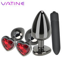 VATINE-tapón Anal multivelocidad para hombre y mujer, masajeador de próstata, dilatador Anal para pareja, Juguetes sexuales, vibrador de bala S/M/L 2024 - compra barato