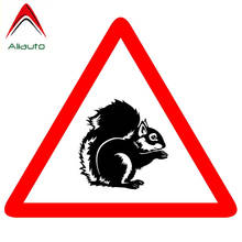 Aliauto Animal Warning Car Sticker Squirrel Decoration Waterproof PVC Decal for Hyundai Ix35 Toyota Corolla Kia Cerato,11cm*9cm 2024 - buy cheap