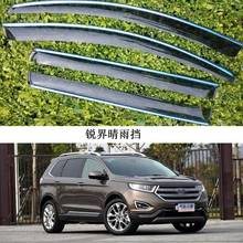 4 pçs para ford edge 2012 estilo do carro janela viseira vento moldando toldos escudo chuva sol guarda vento ventilação sombra acessórios 2024 - compre barato