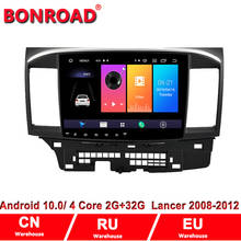 Bonroad 2 din android10. 0 Radio de coche reproductor Multimedia para Mitsubishi lancer x 2010-2015 estéreo receptor GPS vídeo, navegación 2024 - compra barato