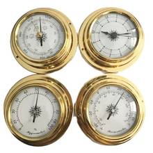 4 Pcs/set Thermometer Hygrometer Barometer Time Clock for Marine Weather Station 2024 - buy cheap