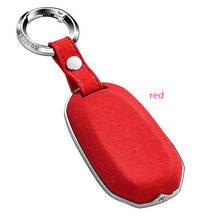 Car Styling Car Key Cover Zinc Alloy+Leather Key Case For Infiniti QX50 Q60 2020 2024 - buy cheap