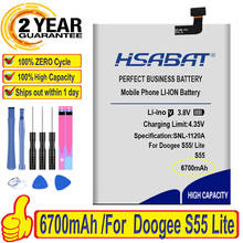 Top Brand 100% New 6700mAh Battery for Doogee S55 for Doogee S55 Lite Batteries + free gfit 2024 - buy cheap