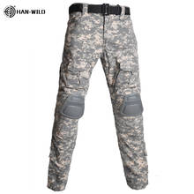 Tactical Pants Cargo Pants with Knee Pad Men Hiking Pants Military Pant SWAT Army Airsoft Clothes Hunter Field Combat Trouser 2024 - buy cheap