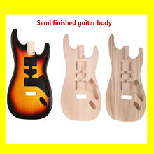 Muslady ST01-TM cuerpo de guitarra artesanal sin terminar Candlenut, cuerpo de guitarra eléctrica, piezas de repuesto de barril de guitarra 2024 - compra barato