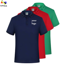 Men's shirt customization/DIY logo pocket Polo shirt custom logo team name men's and women's casual short-sleeved shirt 2024 - buy cheap