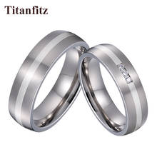 Набор обручальных колец ручной работы для влюбленных пар, ювелирные изделия из титана для мужчин и женщин, кольцо для свадьбы 2024 - купить недорого